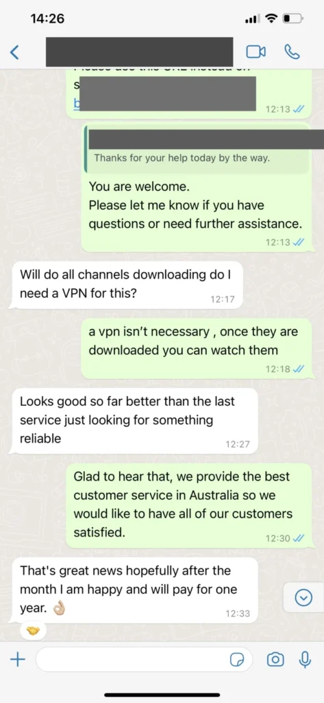 WhatsApp-Bestätigung: Abonnementverlängerung 3